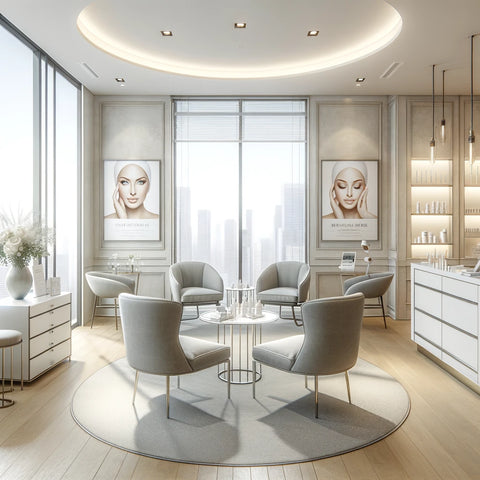 Modern aesthetic clinic interior highlighting dermal filler expertise at Imago Aesthetic Clinic.