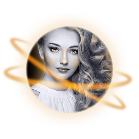 close up image of a lady's face with points showing face lifter program